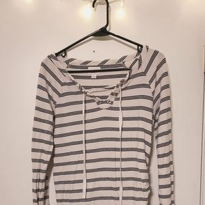 Isabel Maternity Striped Long Sleeve Top